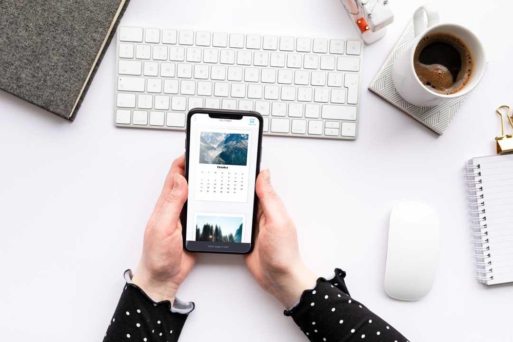 Mobile designer web to print
