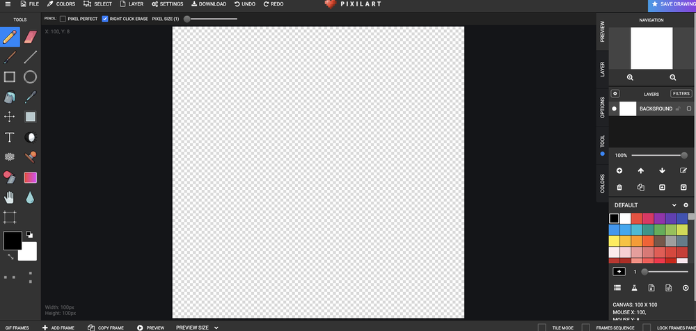 Editing create your sans - Free online pixel art drawing tool - Pixilart