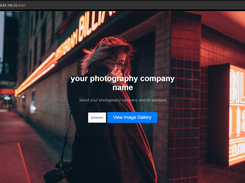 portfolio of photographer webpage which is generated by this software