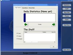 The statistics screen showing up after a turn has ended.