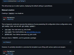 PkgTemplates.jl Screenshot 1
