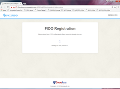 5—FIDO Registration test of user presence.