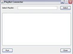 A Screenshot of the first simple GUI.