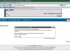 Screenshot of august 2005 (pL-PHP beta 0.9)