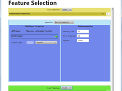 PLT v1.0 - Automatic Feature Selection Screen