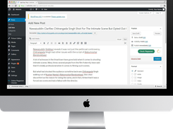 Plagiarism Checker Pro Button in action