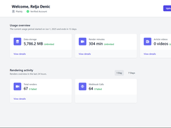 Plainly Videos Dashboard