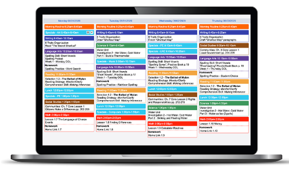 Planbook Screenshot 1