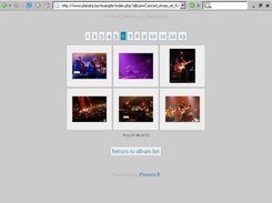 View of a page of the album with its thumbnails