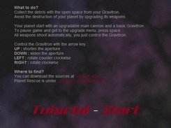 Screenshot of the v0.1 title