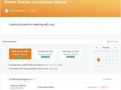 Quick interview signups