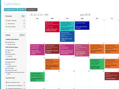 Color-coded calendars to track booked events, tasks, more