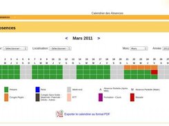 Absences Calendar