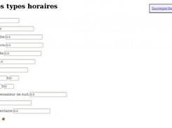 Edition d'horaire