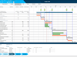 Project schedule with customer specific workflow