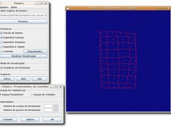 Voronoi diagram surface in wireframe