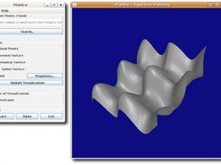 Program interface showing a surface rendered with Plantra