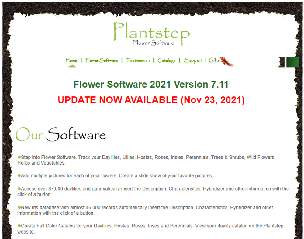 Plantstep Flower Software Screenshot 1