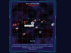 Freelancer Maps, 3D view of New York with a ship selected