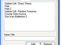 Settings GUI Screen