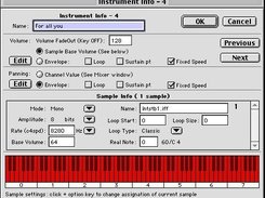 Instrument and sample info with PP 5.9.8 on Mac OS Classic