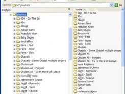 Mounted filesystem: /playlists -> .m3u files as folders