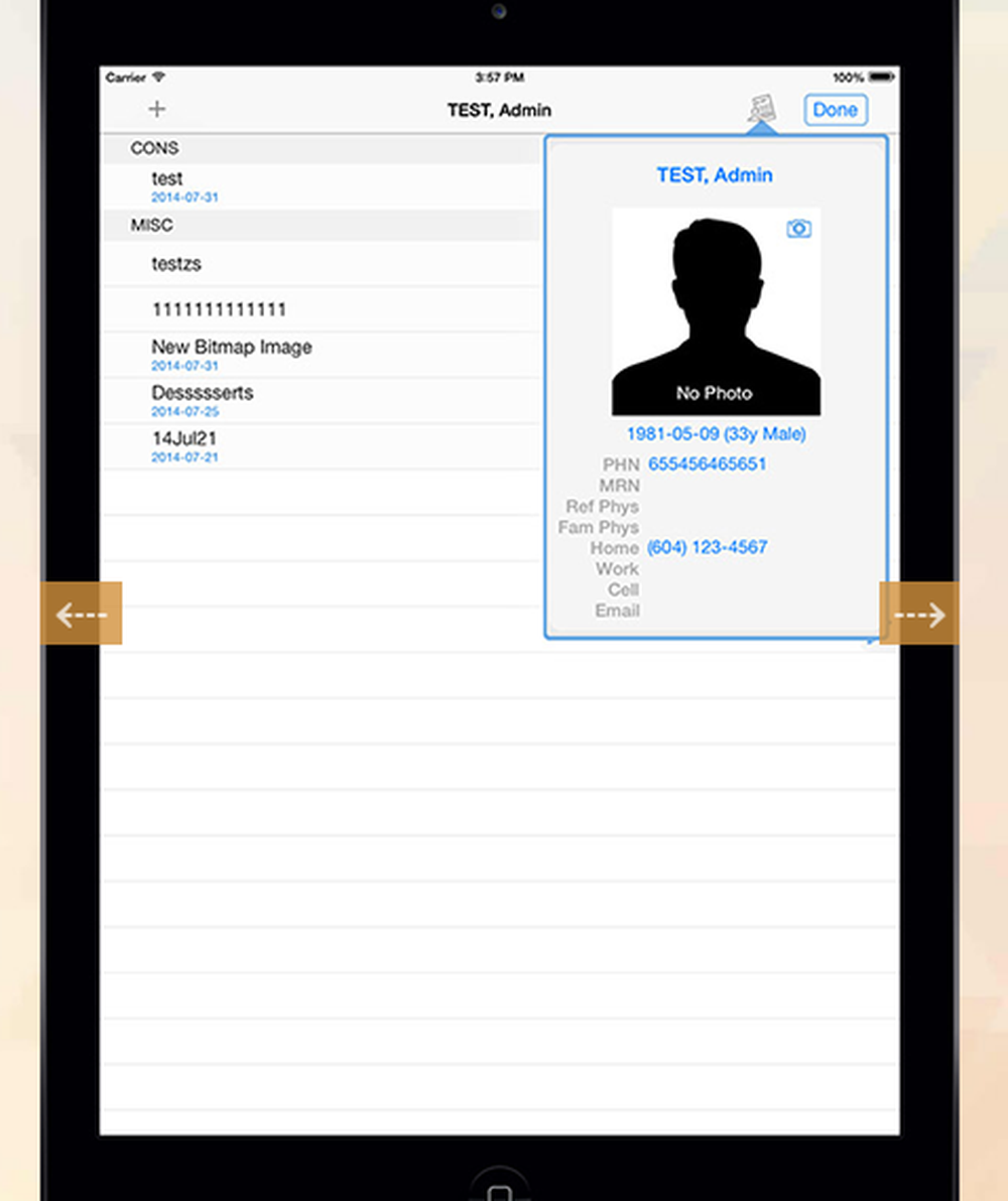 Plexia EMR Screenshot 1