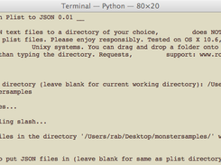 Python plist to json batch conversion
