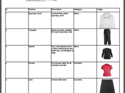 A report with images in it, both statical and from data