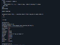 PLpgSQL Check Screenshot 1