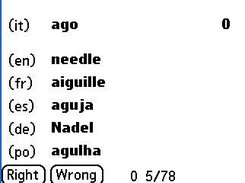 Learn a word in 6 languages at once