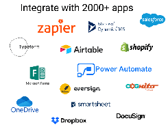 Integrations with various apps