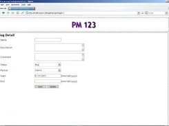 A bug entry page.