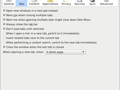 Tab management preferences