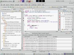 Shows plugin integration into the IDE