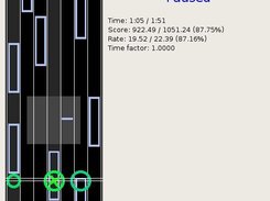 Another game screenshot with long notes