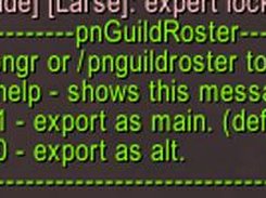 In Game Exporter help text