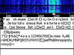 Receiving test PSK31 signal at 1.2kHz