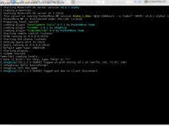 PocketMine-MP console window