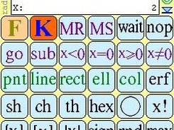 PocketMK keyboard with K key pressed