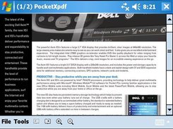 Viewing a PDF on a high res PDA in landscape mode