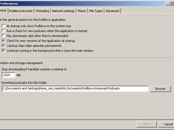 Win32 - General Preferences