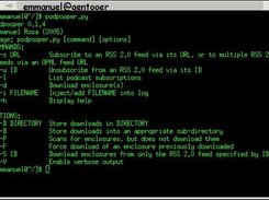 Available podpooper commands and options