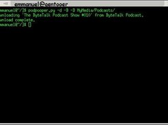 Downloading an enclosure