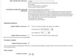 General config options