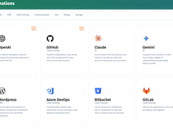 Integrations page