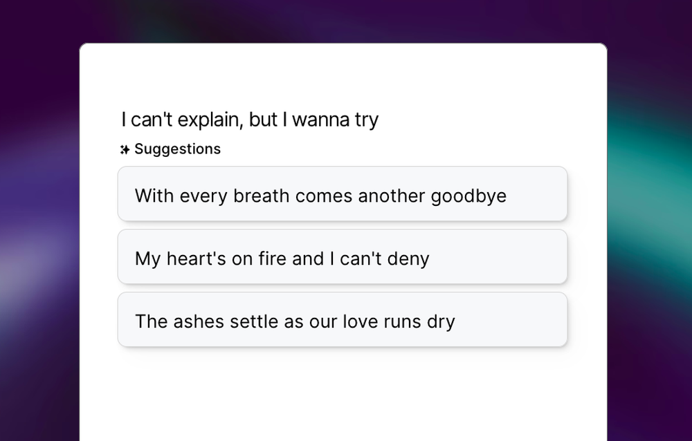 Poetry AI Screenshot 1