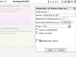 Dialogs to set object properties