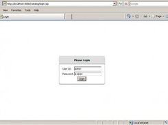 Built in Security - Log in page
