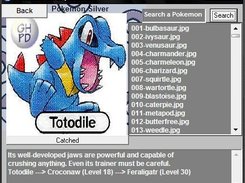 Pokemon Silver Pokedex